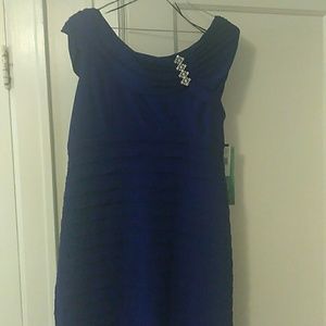 Blue cocktail dress